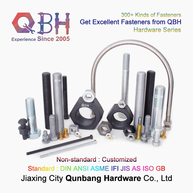 Qbh Customized Double Female Thread Round Head Cylindrical Cylindric Columnar Barrel Sleeve Anchor/Wedge Anchor/All Thread Rod Coupling Insert Nut Connector