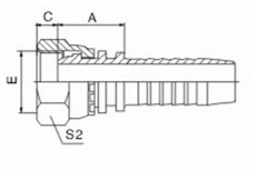 Metric Female Multiseal Female Hydraulic Hose Fittings