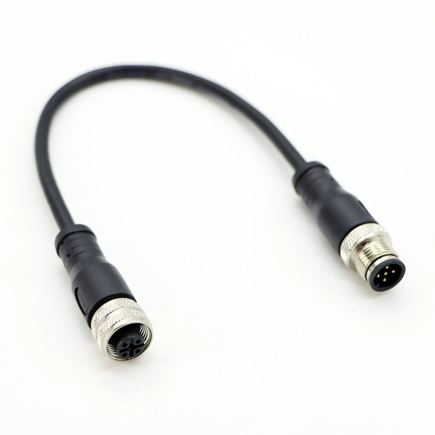 Connettore di trasmissione del segnale M12 Connettore aeronautico impermeabile a 4 fili Cavo M12 a doppia testa