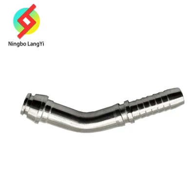 Connettori per tubi idraulici in acciaio inossidabile in due pezzi con filettatura metrica femmina e guarnizioni multiple e fibbia