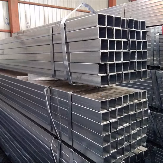 Miglior prezzo DIN 6 metri sezione cava Dx51d zincato a caldo carbonio dolce pre zincato ferro quadrato rivestito in zinco Gi tubo in acciaio rettangolare zincato